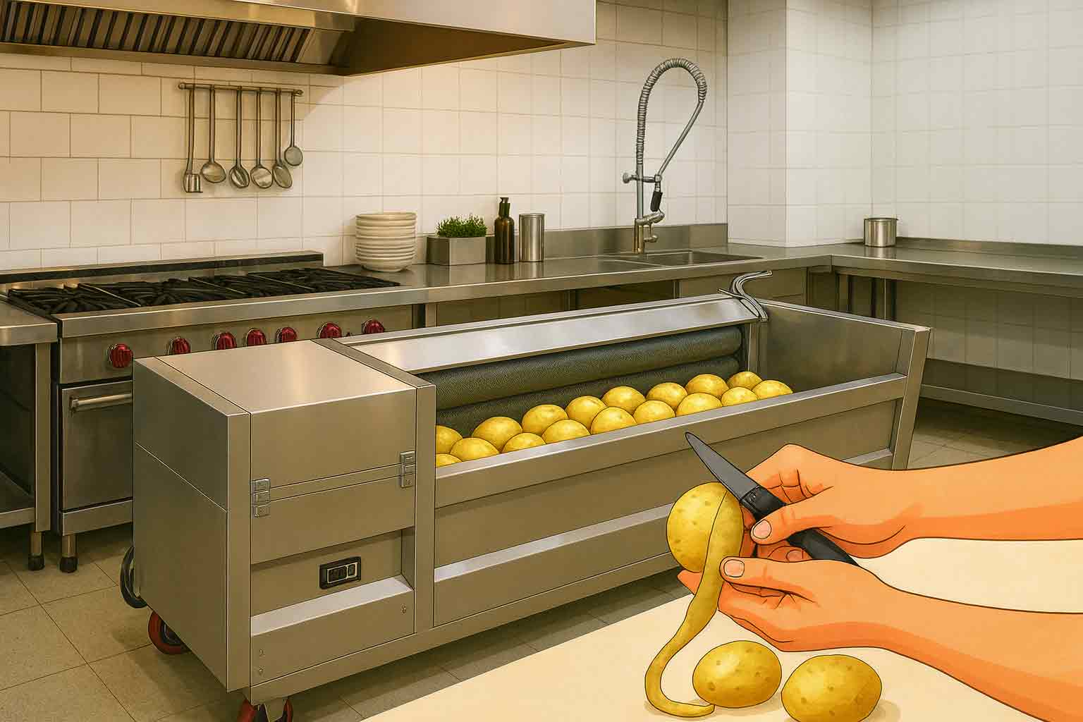 راهنمای جامع خرید دستگاه پوست کن سیب زمینی